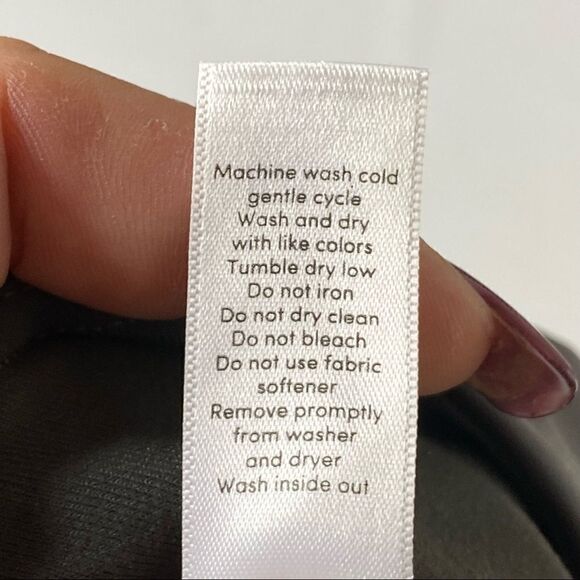 Athleta | All Over Gleam Tight Faux Grey Leather - Picture 5 of 7